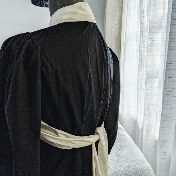 COS multi way cotton pussy bow shirt blouse - Picture 11 of 12